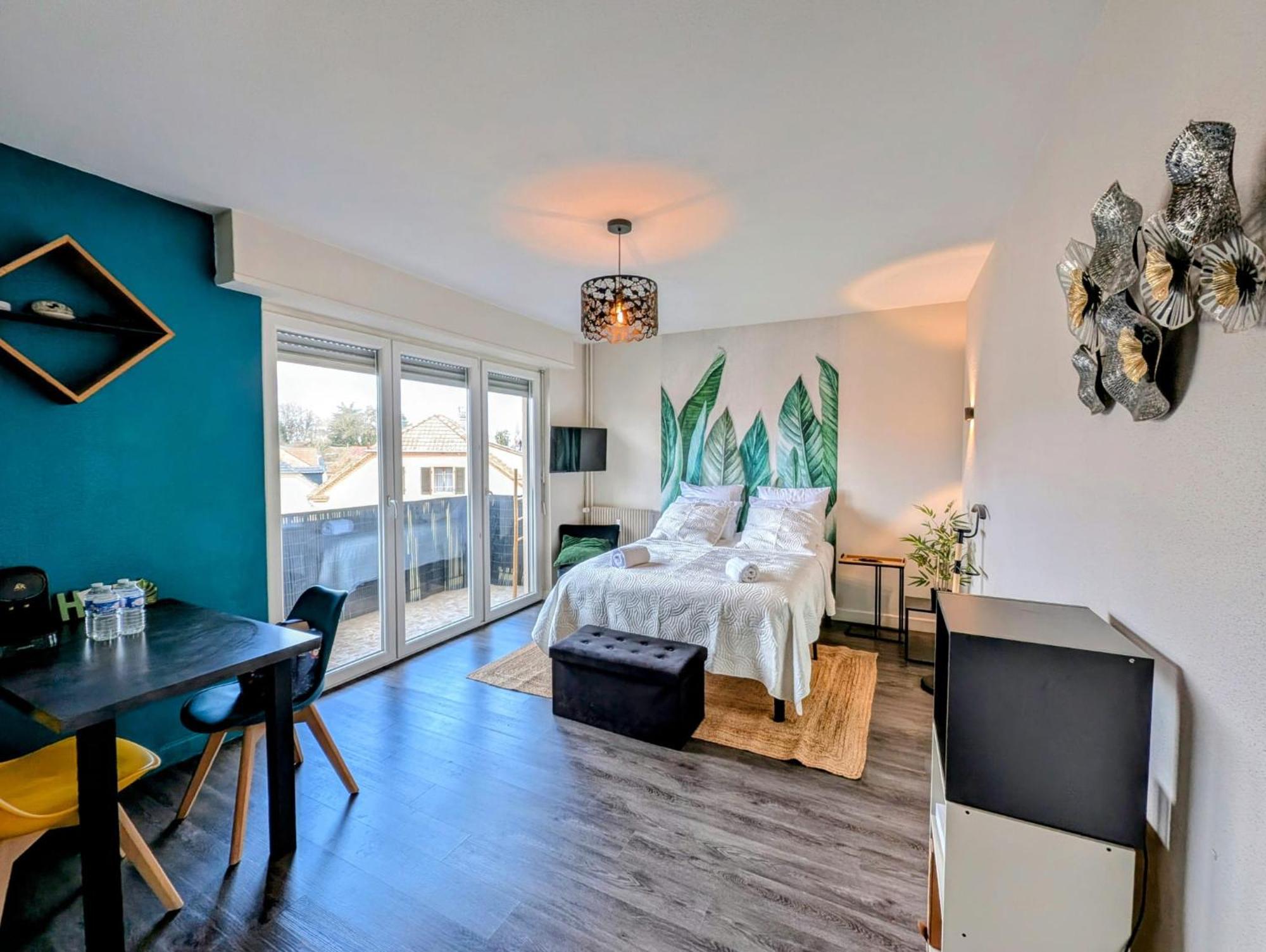 Studio Cosy Avec Balcon Avec Parking Gratuit Proche Centre Sportif Et De La Route Des Vins Alsace Mulhouse Esterno foto